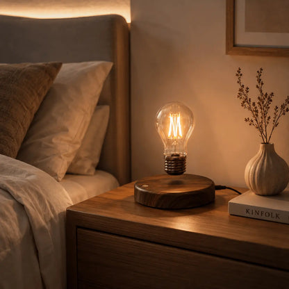 Lampe de Chevet Industrielle Lévitation – Ampoule Flottante - Cocon de 