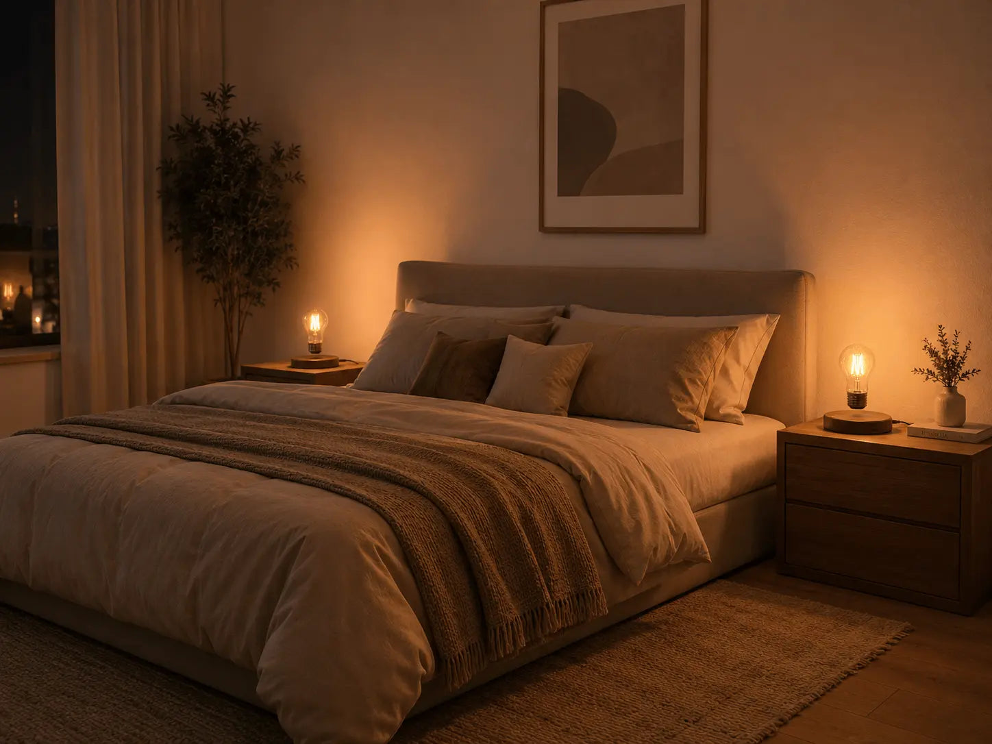 Lampe de Chevet Industrielle Lévitation – Ampoule Flottante - Cocon de 