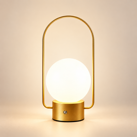 Lampe de Chevet Lanterne à Poignée Rechargeable - OldSteel | Cocon de Lune - Or