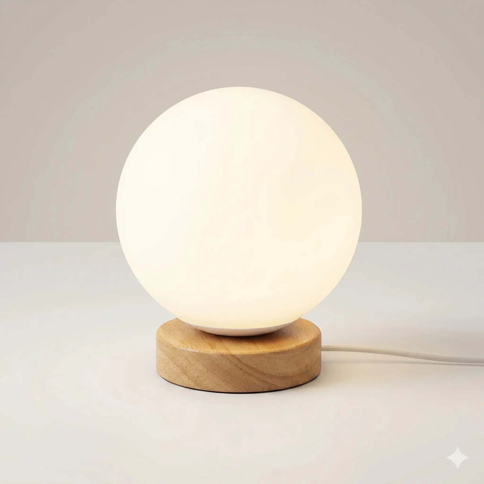 Lampe de Chevet LED - Éclat Perlé | Cocon de Lune 3 Couleurs