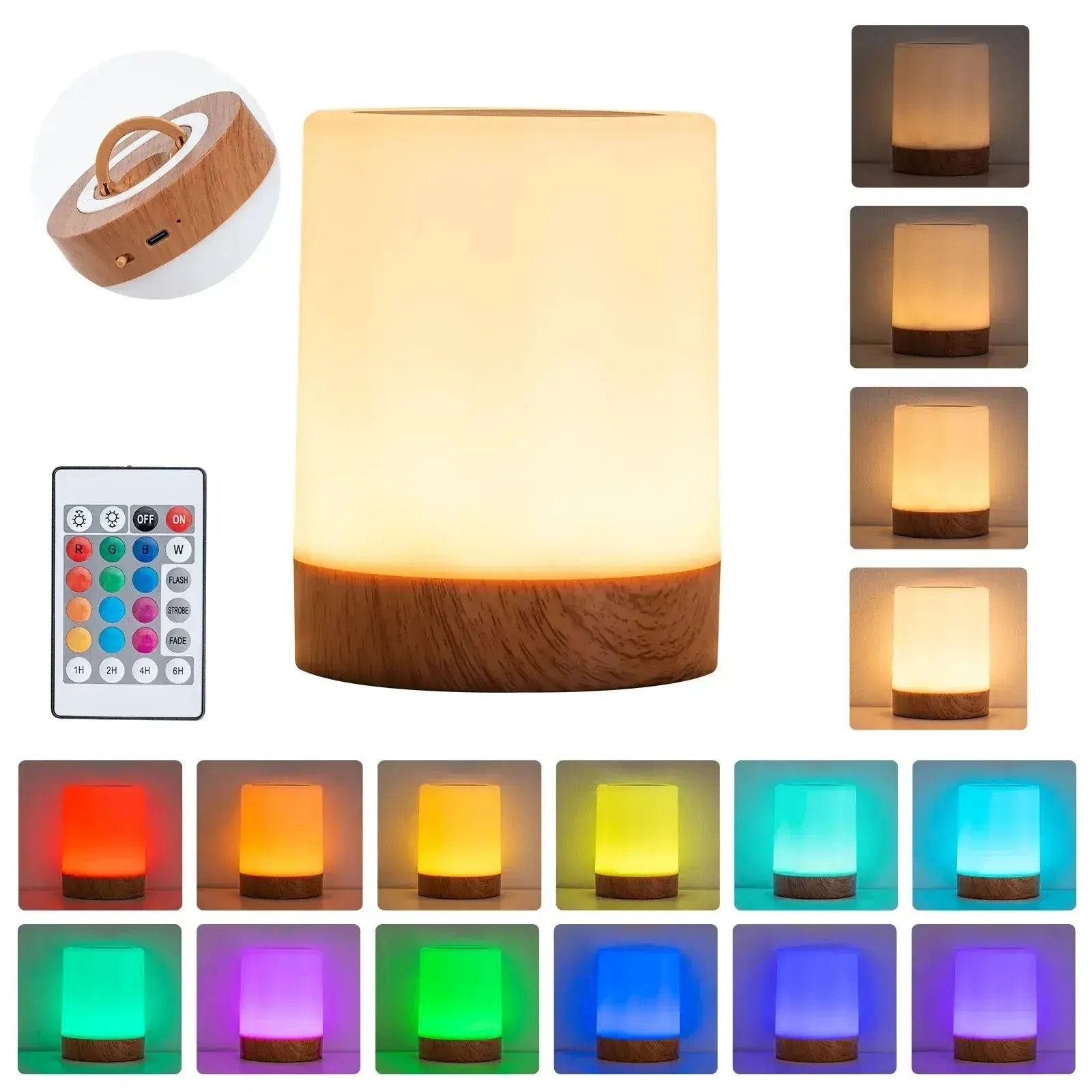 Lampe de Chevet LED - Lumière Naturelle - Cocon de Lune