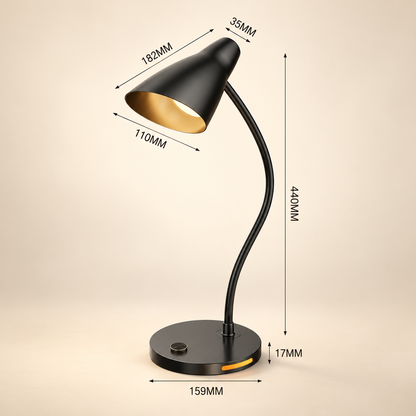 Lampe de Chevet Liseuse à Poser ou à Pince - Sora | Cocon de Lune - Version à poser, dimensions