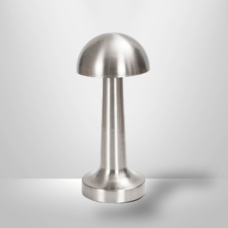 Lampe de Chevet Moderne - Arka | Cocon de Lune Champignon - Argent