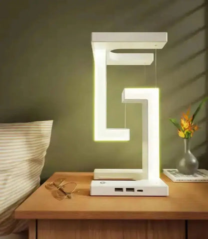 Lampe de Chevet Moderne Blanche à Effet Suspendu - Stream - Cocon de 