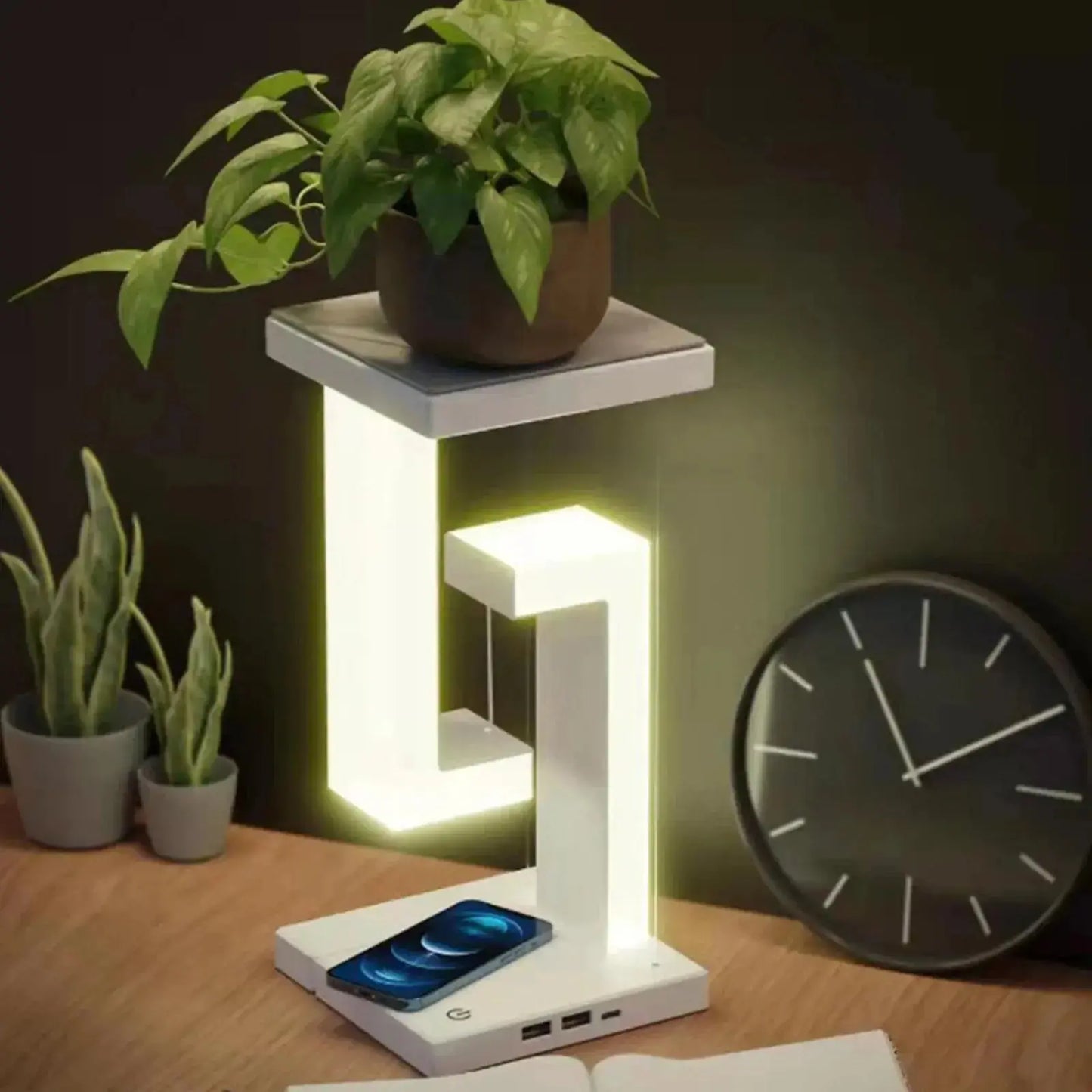 Lampe de Chevet Moderne Blanche à Effet Suspendu - Stream - Cocon de 