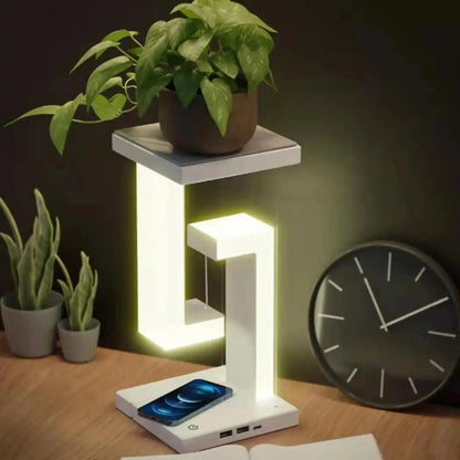 Lampe de Chevet Moderne Blanche à Effet Suspendu - Stream - Cocon de 