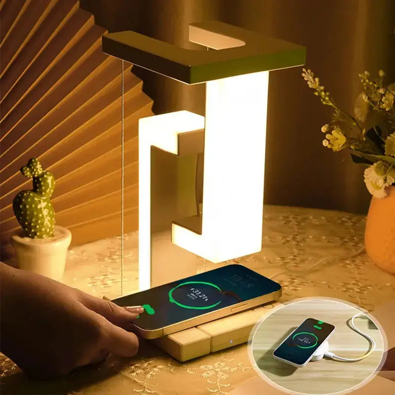 Lampe de Chevet Moderne Blanche à Effet Suspendu - Stream - Cocon de 
