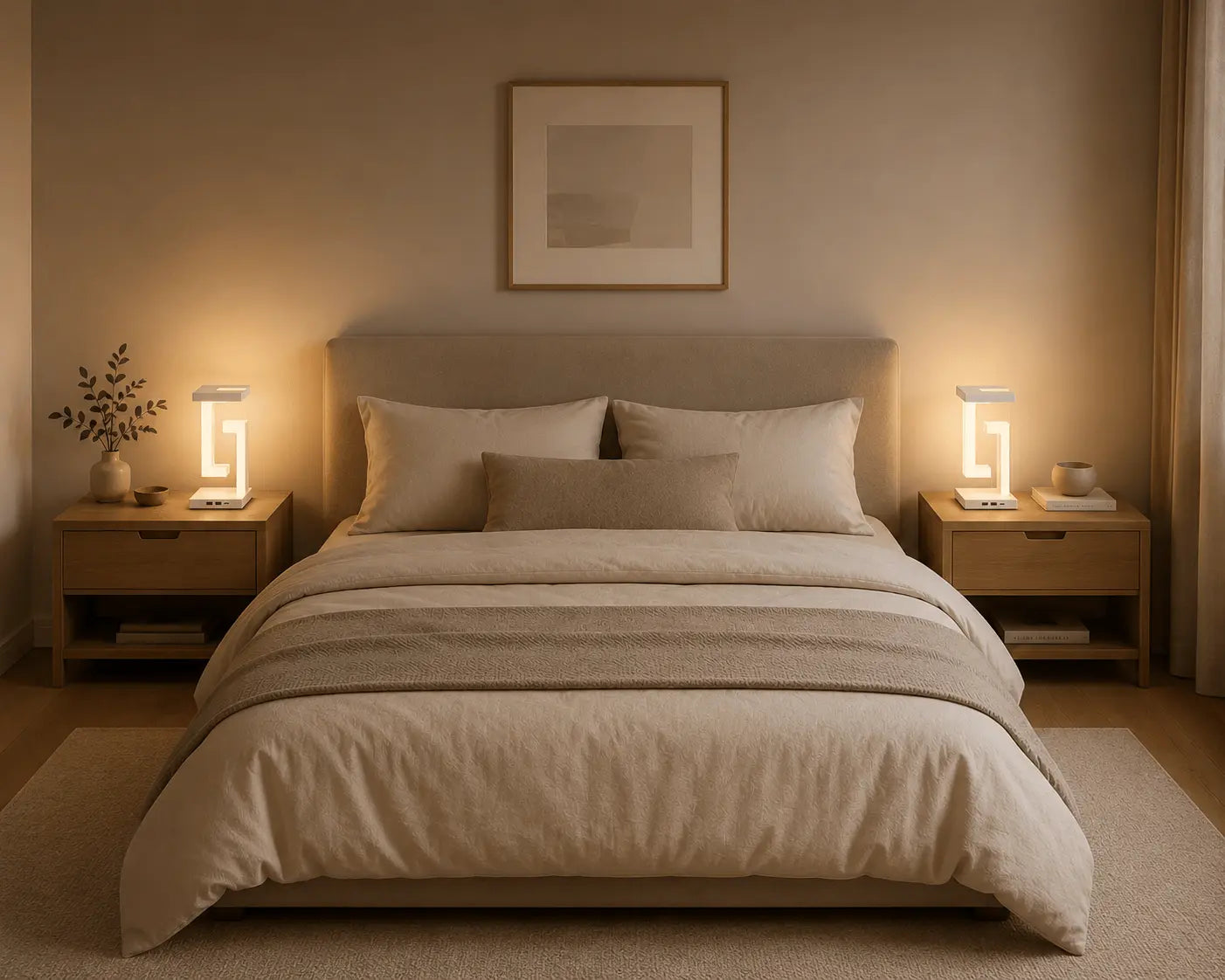 Lampe de Chevet Moderne Blanche à Effet Suspendu - Stream - Cocon de 