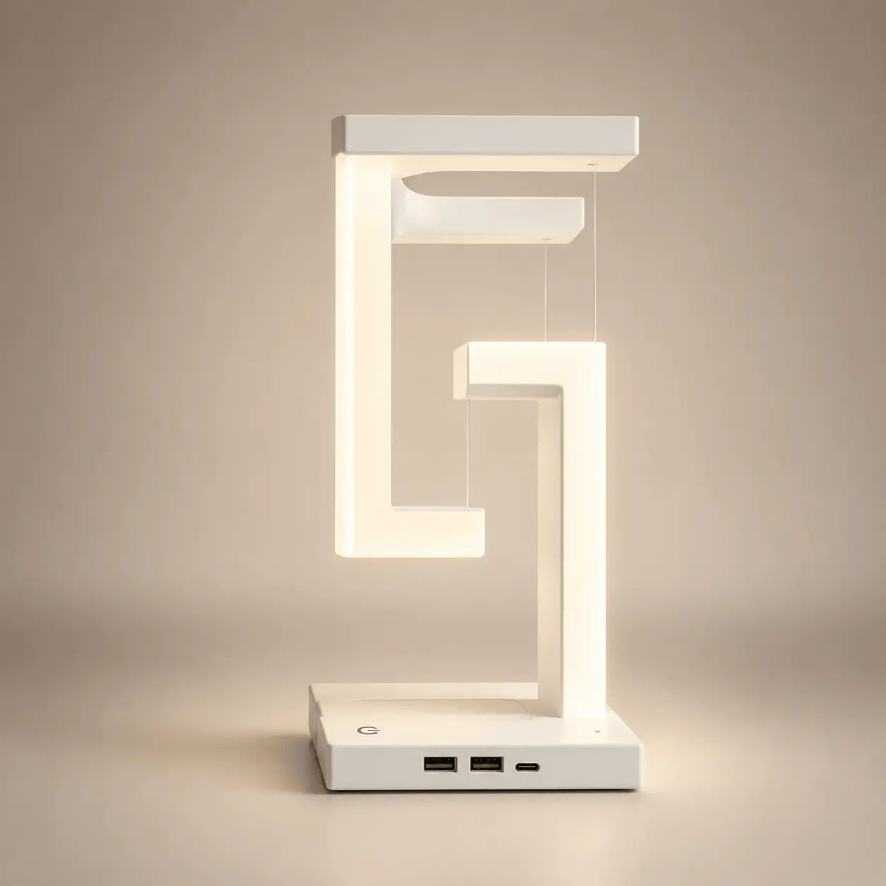 Lampe de Chevet Moderne Blanche à Effet Suspendu - Stream - Cocon de 