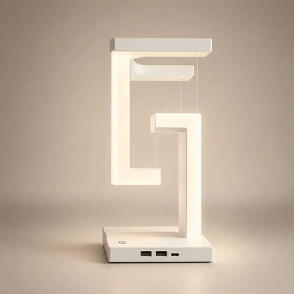 Lampe de Chevet Moderne Blanche à Effet Suspendu - Stream - Cocon de 