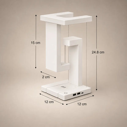 Lampe de Chevet Moderne Blanche à Effet Suspendu - Stream - Cocon de 