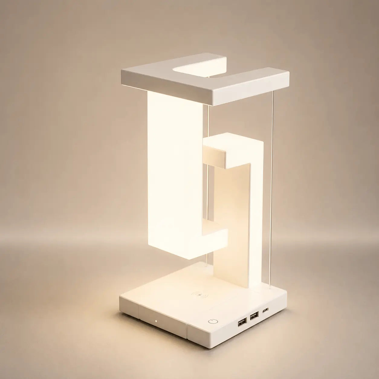 Lampe de Chevet Moderne Blanche à Effet Suspendu - Stream - Cocon de  Pas de charge induction
