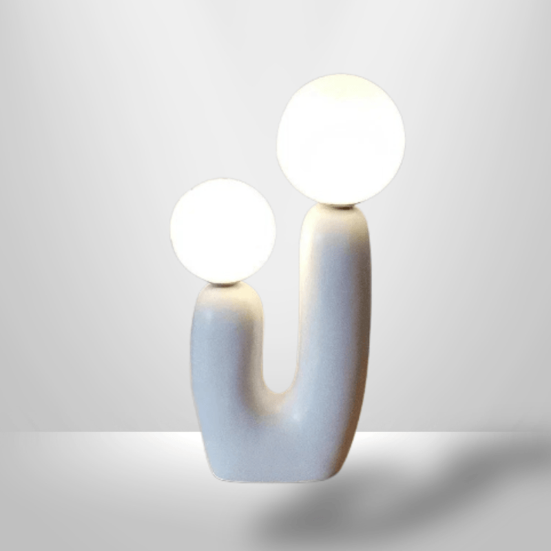 Lampe de Chevet Moderne - Duo de Lune | Cocon de Lune Verre Blanc