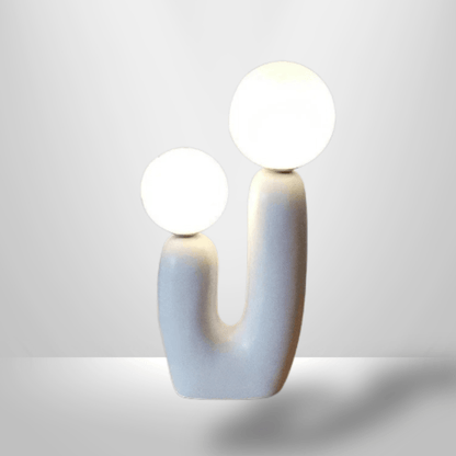 Lampe de Chevet Moderne - Duo de Lune | Cocon de Lune Verre Blanc
