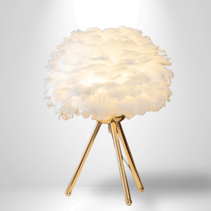 Lampe de Chevet Moderne - Modena | Cocon de Lune Or Blanc 30cm
