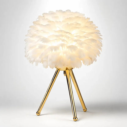 Lampe de Chevet Moderne - Modena | Cocon de Lune Or Blanc 30cm