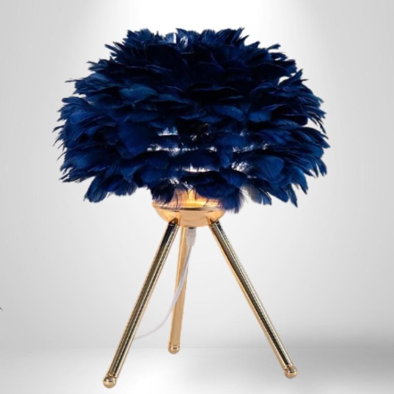 Lampe de Chevet Moderne - Modena | Cocon de Lune Or Bleu Nuit 30cm