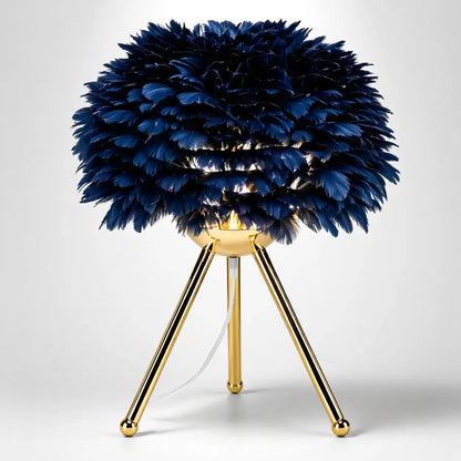 Lampe de Chevet Moderne - Modena | Cocon de Lune Or Bleu Nuit 30cm