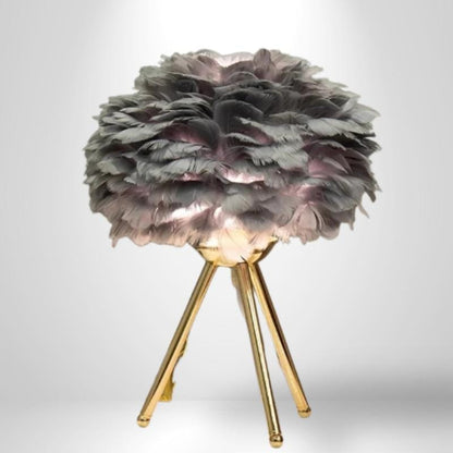 Lampe de Chevet Moderne - Modena | Cocon de Lune Or Gris 30cm