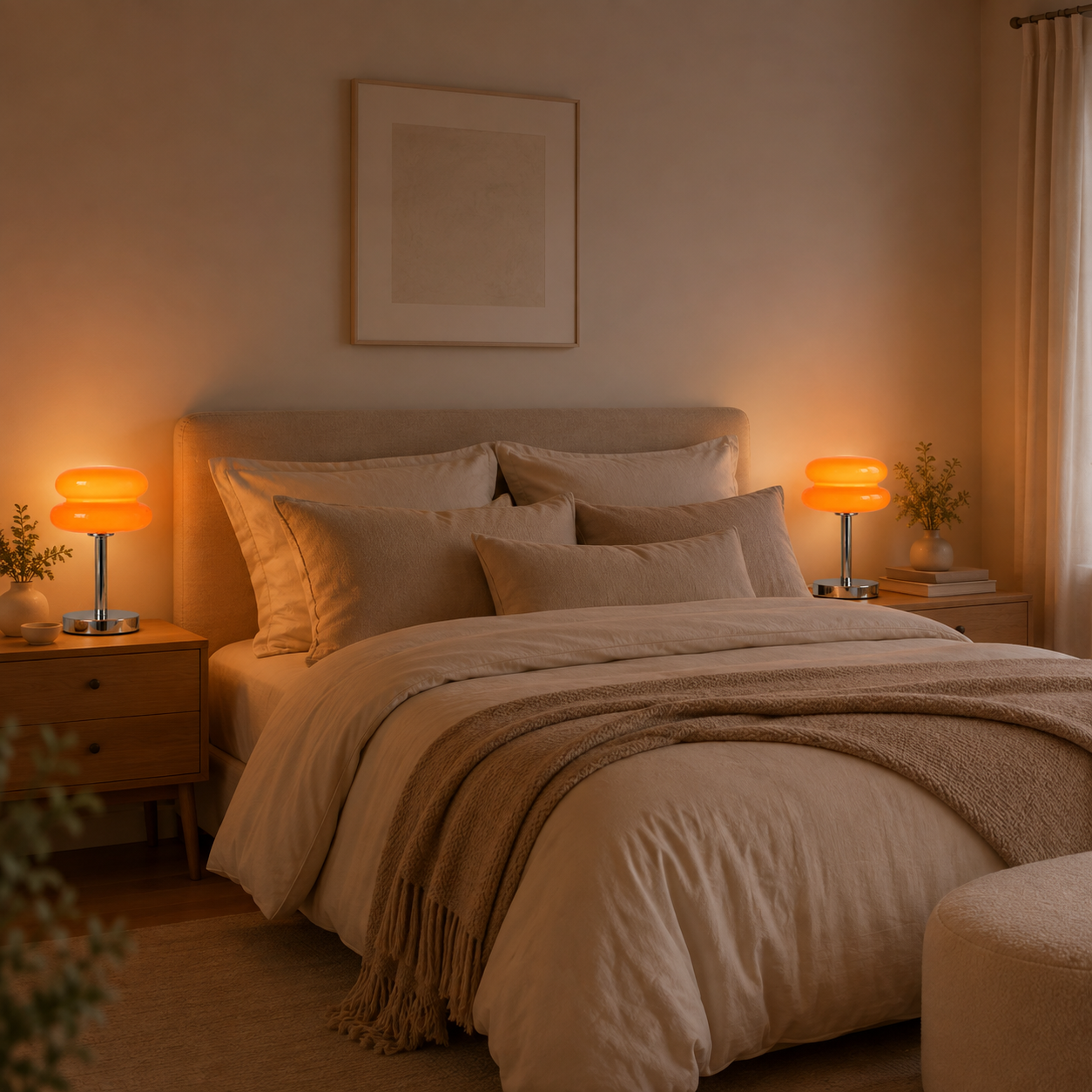Lampe Zenko diffusant une lumière tamisée dans un intérieur chaleureux | Cocon de Lune