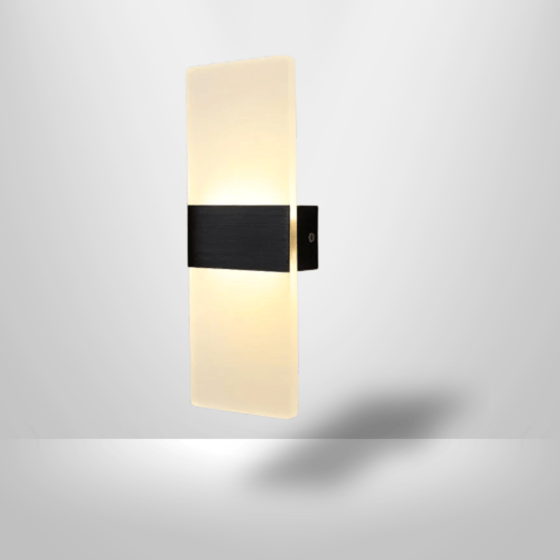 Lampe de Chevet Murale - AeroWall | Cocon de Lune Noir / 14cm / Lumière Chaude