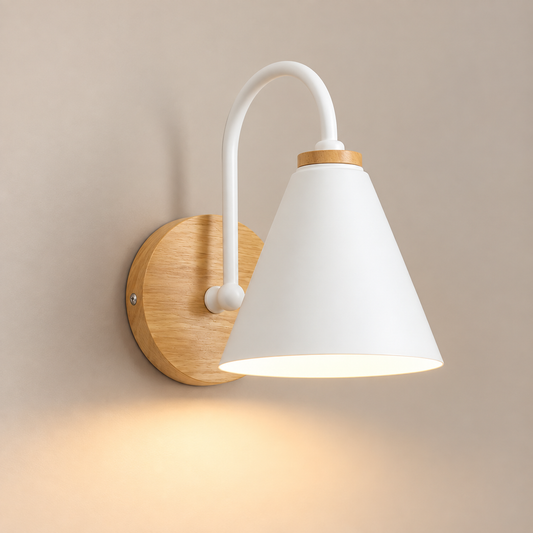 Lampe de Chevet Murale Blanche - AuraWall - Blanc | Cocon de Lune