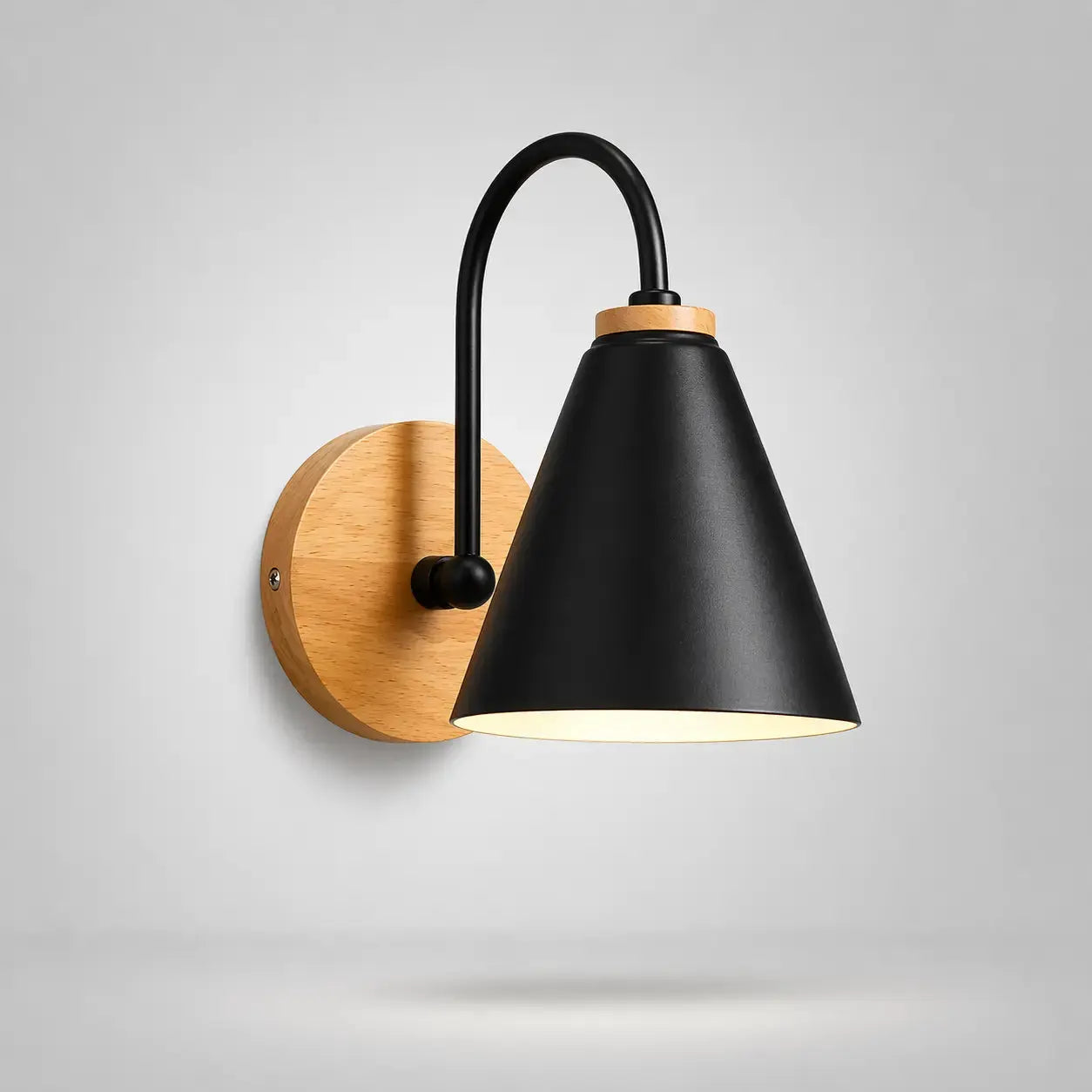 Lampe de Chevet Murale Blanche - AuraWall | Cocon de Lune Noir
