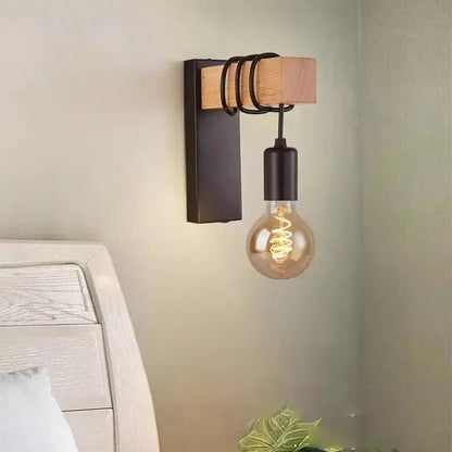 Lampe de Chevet Murale en Bois - Mur du Nord | Cocon de Lune