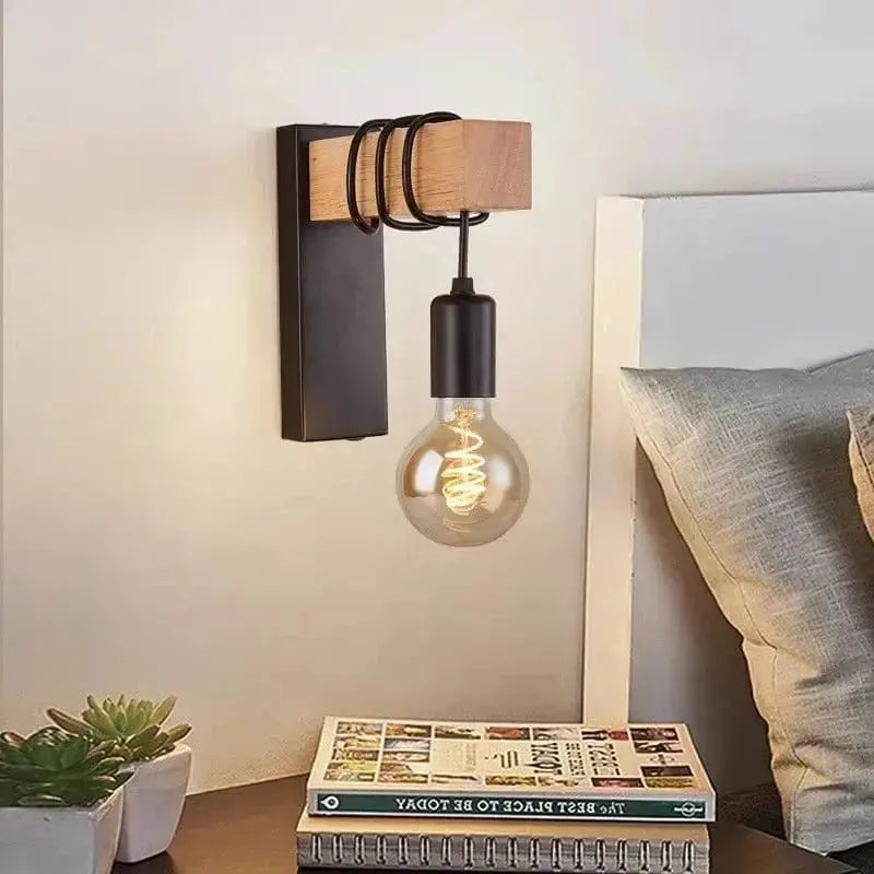 Lampe de Chevet Murale en Bois - Mur du Nord | Cocon de Lune