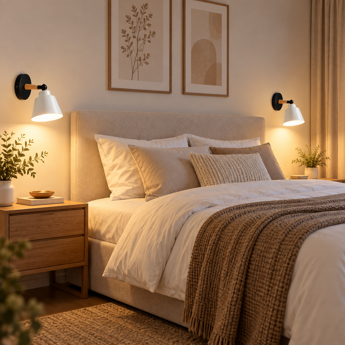 Lampe de Chevet Murale Orientable - Rameau - Paire d'appliques en tête de lit | Cocon de Lune