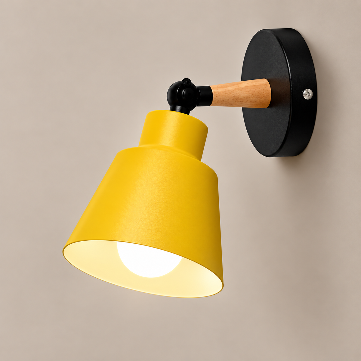 Lampe de Chevet Murale Orientable - Rameau - Jaune | Cocon de Lune