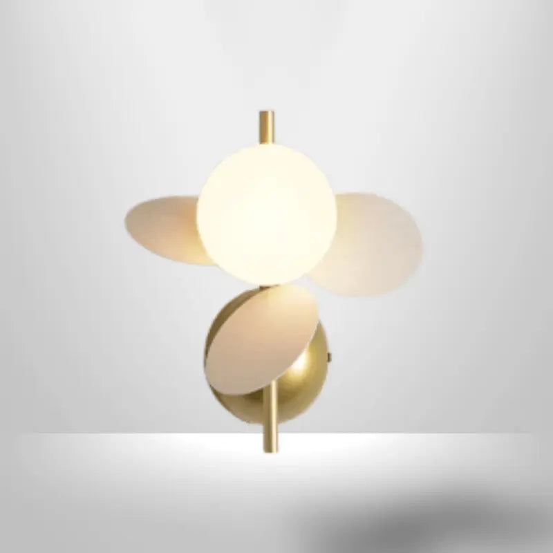 Lampe de chevet murale WallPure blanche et dorée