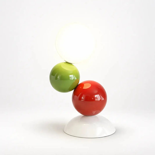 Lampe de Chevet Originale - Spheria | Cocon de Lune Rouge-Vert