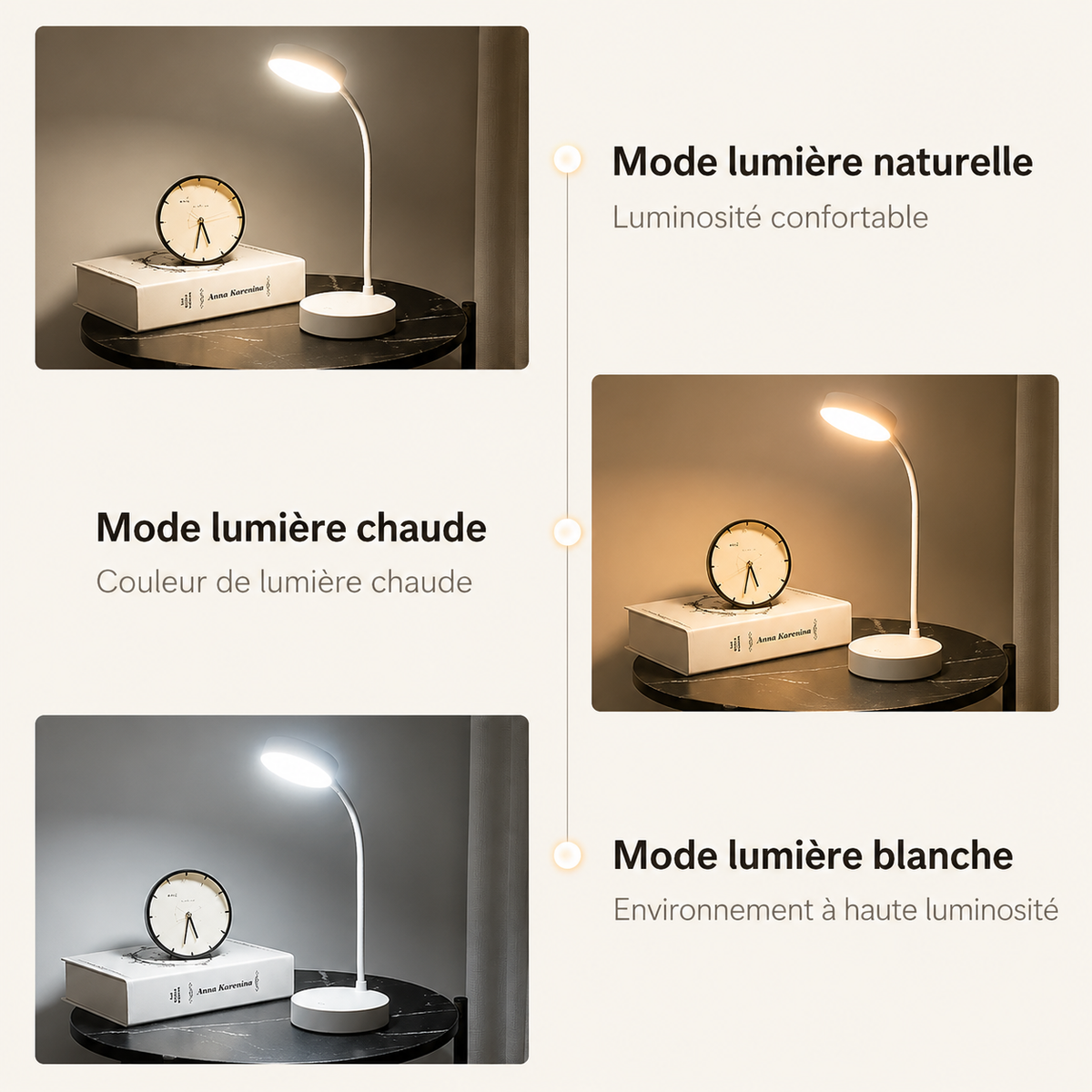 Lampe de Chevet Sans Fil Liseuse - AeroFree