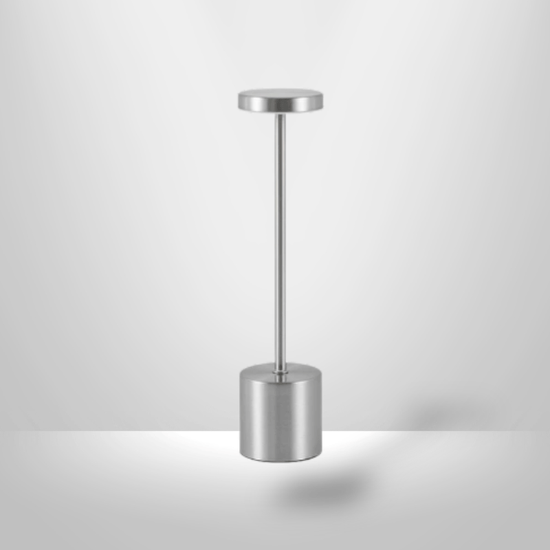 Lampe de Chevet Sans Fil - AirGlow | Cocon de Lune Argent