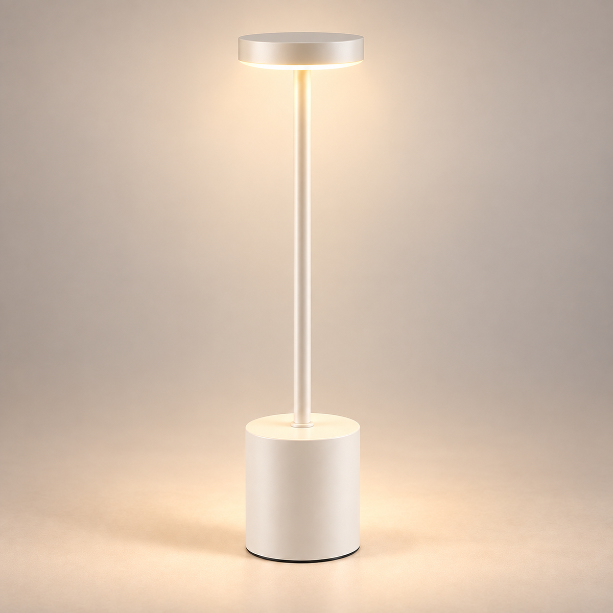 Lampe de Chevet Sans Fil en Aluminium - AirGlow | Cocon de Lune - Blanc