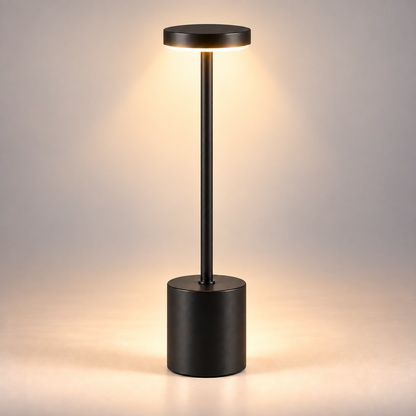 Lampe de Chevet Sans Fil en Aluminium - AirGlow | Cocon de Lune - Noir