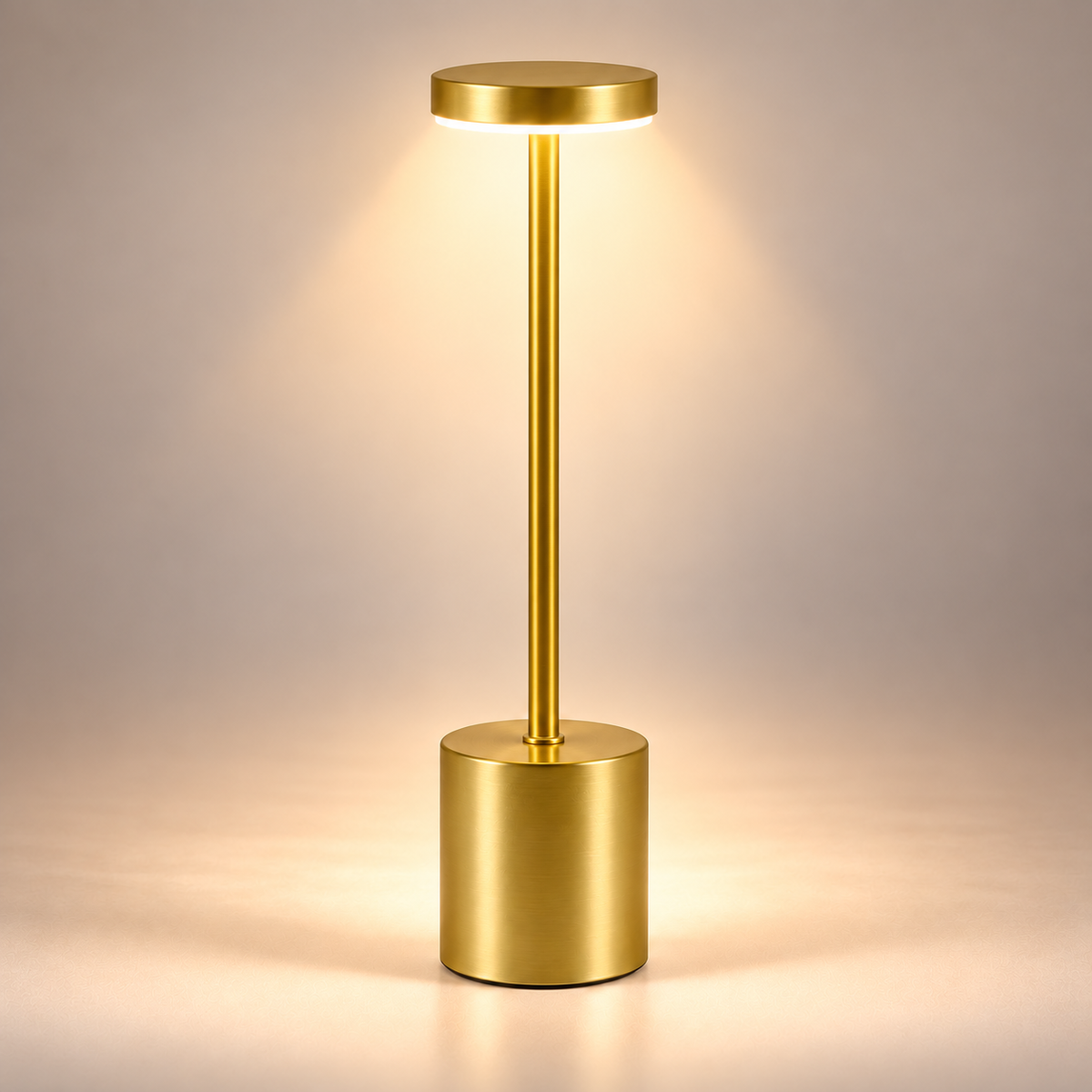 Lampe de Chevet Sans Fil en Aluminium - AirGlow | Cocon de Lune - Or