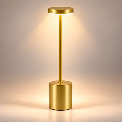 Lampe de Chevet Sans Fil en Aluminium - AirGlow | Cocon de Lune - Or