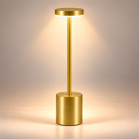 Lampe de Chevet Sans Fil en Aluminium - AirGlow | Cocon de Lune - Or