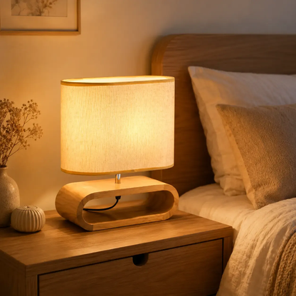 Lampe de Chevet Scandinave Bois PureNord | Cocon de Lune