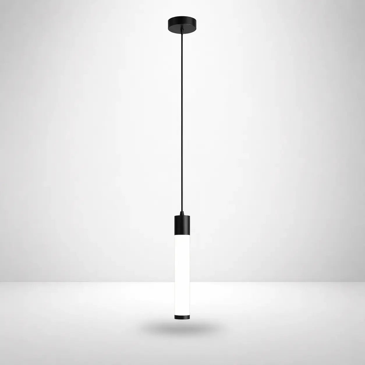 Lampe de Chevet Suspendue - Bâton | Cocon de Lune Noir 25cm / Chaud