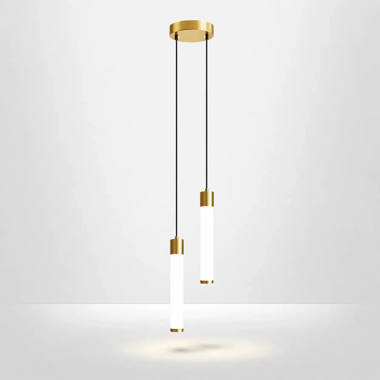Lampe de Chevet Suspendue - Bâton | Cocon de Lune Or x2 25cm / Chaud
