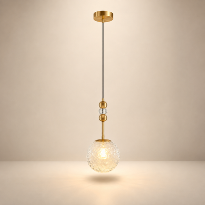 Lampe de Chevet Suspendue en Verre - Boule de Verre - Boule design | Cocon de Lune