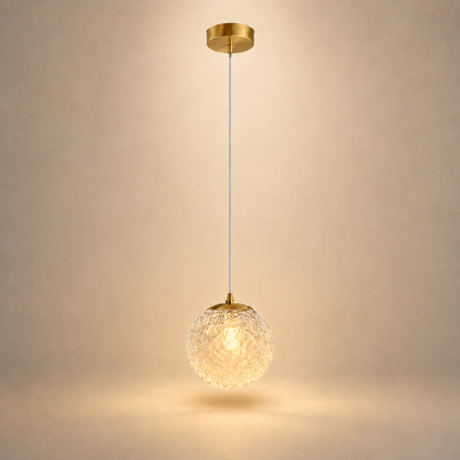 Lampe de Chevet Suspendue en Verre - Boule de Verre - Boule simple | Cocon de Lune