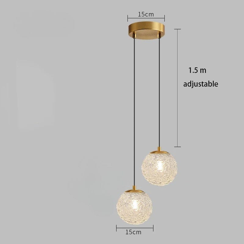 Lampe de Chevet Suspendue - Boule de Verre | Cocon de Lune