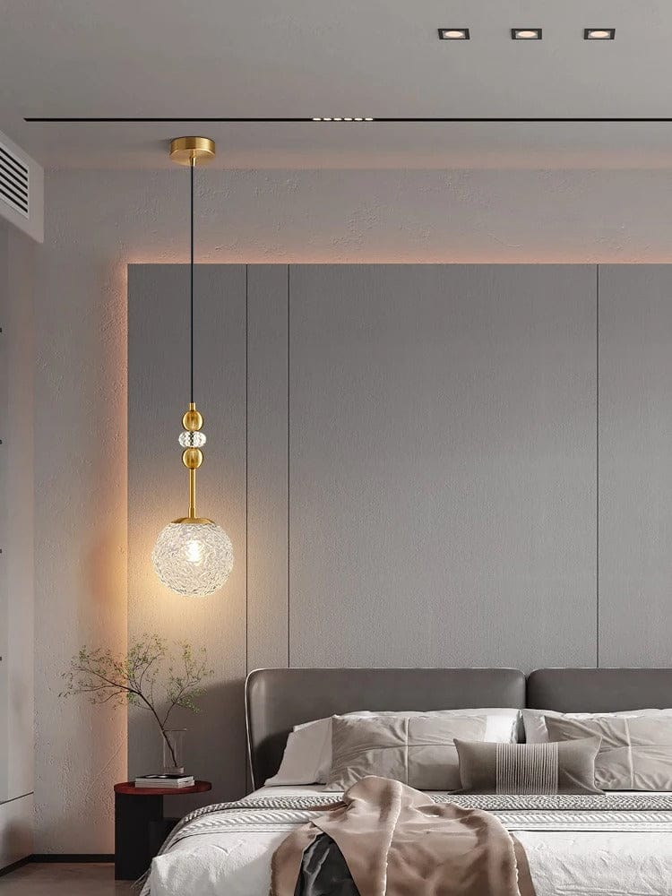 Lampe de Chevet Suspendue - Boule de Verre | Cocon de Lune