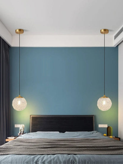 Lampe de Chevet Suspendue - Boule de Verre | Cocon de Lune