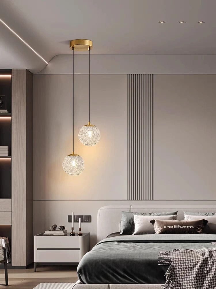 Lampe de Chevet Suspendue - Boule de Verre | Cocon de Lune