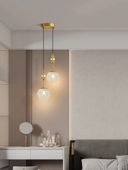 Lampe de Chevet Suspendue - Boule de Verre | Cocon de Lune